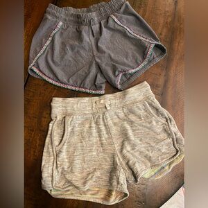 Athleta Girls shorts SET OF 2 size 8-10